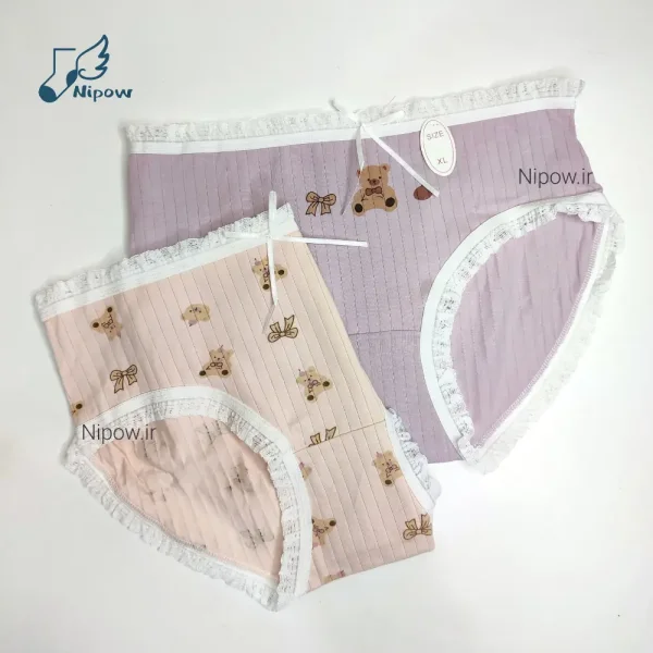 شورت عروسکی تدی لبه تور XL - Image 2