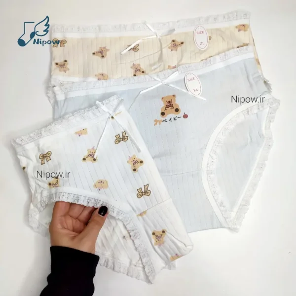 شورت عروسکی تدی لبه تور XL - Image 4