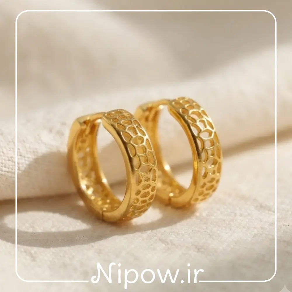 گوشواره کلیپسی هندسی