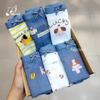 پک شورت عروسکی زنانه نخی سایز 2xl طرح سگ آبی